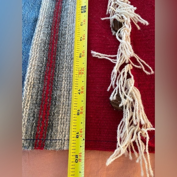 Love Apples by Stephanie Womens Denim Jacket Small Ortega's Weaving Shop Boho - Picture 12 of 13